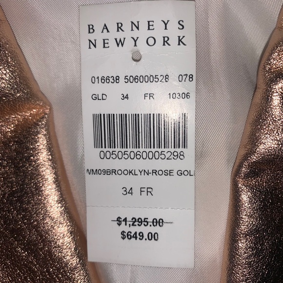 IRO ROSE GOLD LEATHER JACKET - Picture 4 of 6